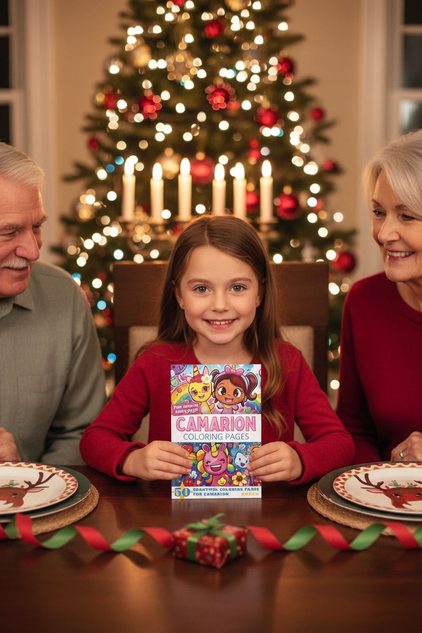 Camarion Christmas coloring pages gift