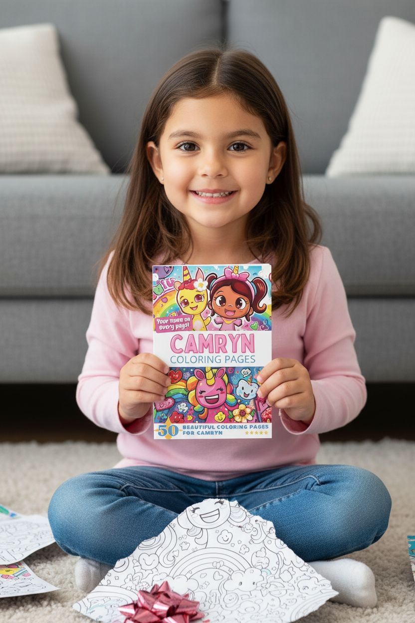 Camryn Christmas coloring pages gift