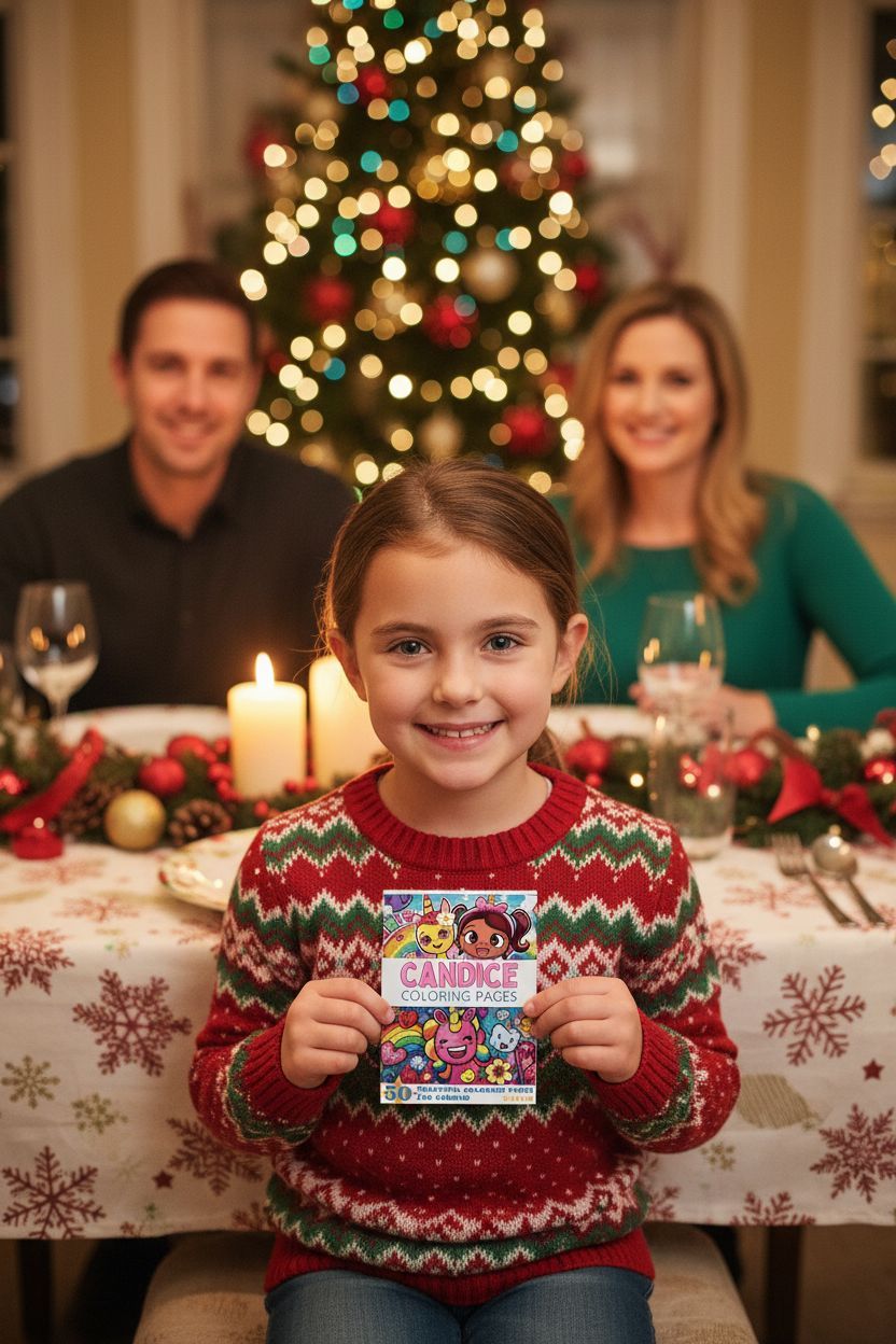 Candice Christmas coloring pages gift