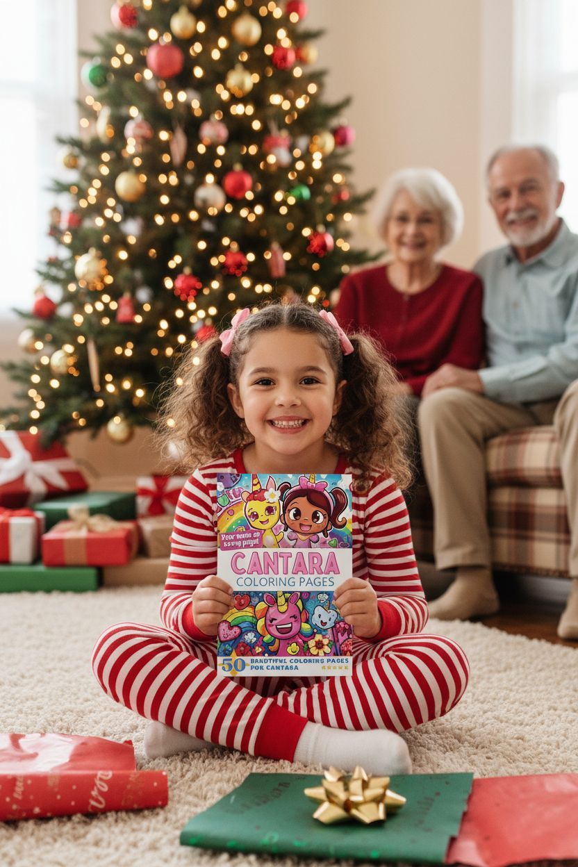 Cantara Christmas coloring pages gift