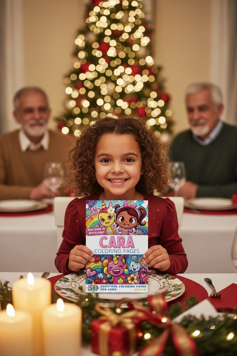 Cara Christmas coloring pages gift
