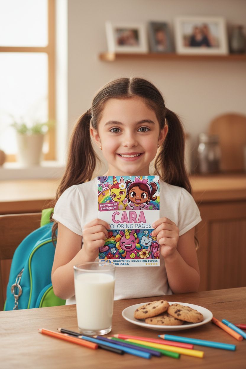 Cara personal coloring pages