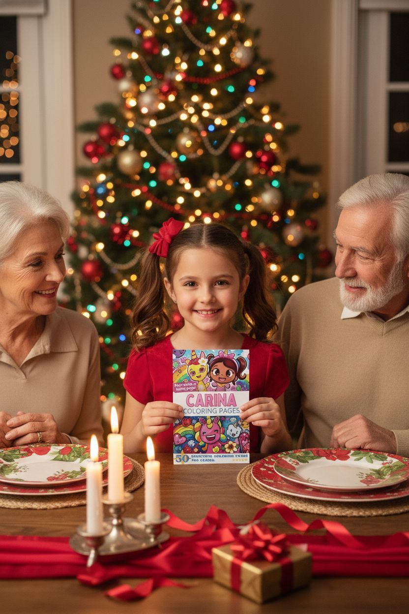 Carina Christmas coloring pages gift