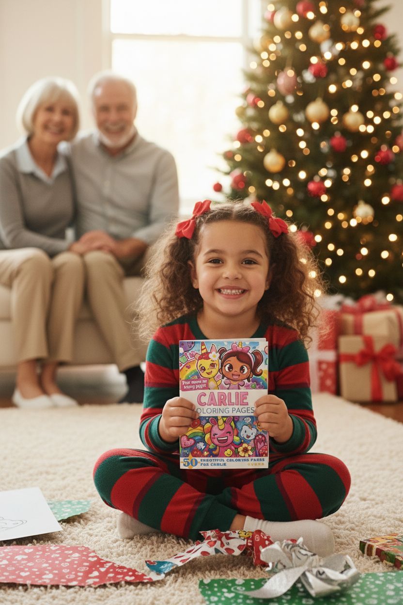 Carlie Christmas coloring pages gift