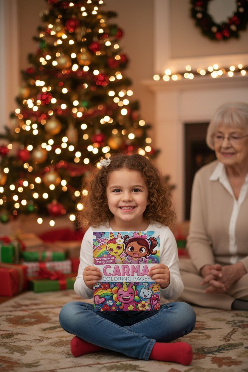 Carma Christmas coloring pages gift