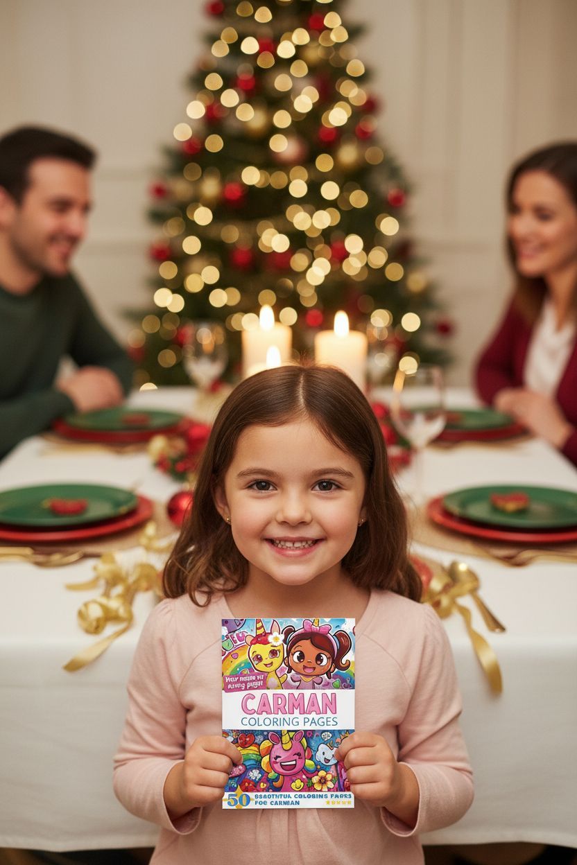Carman Christmas coloring pages gift