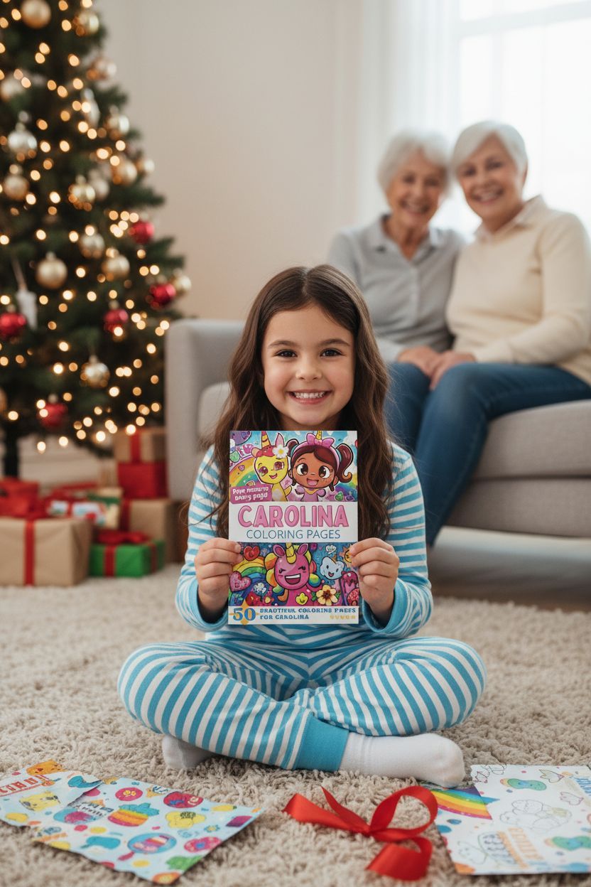 Carolina Christmas coloring pages gift