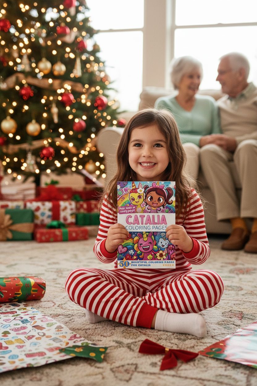 Catalia Christmas coloring pages gift