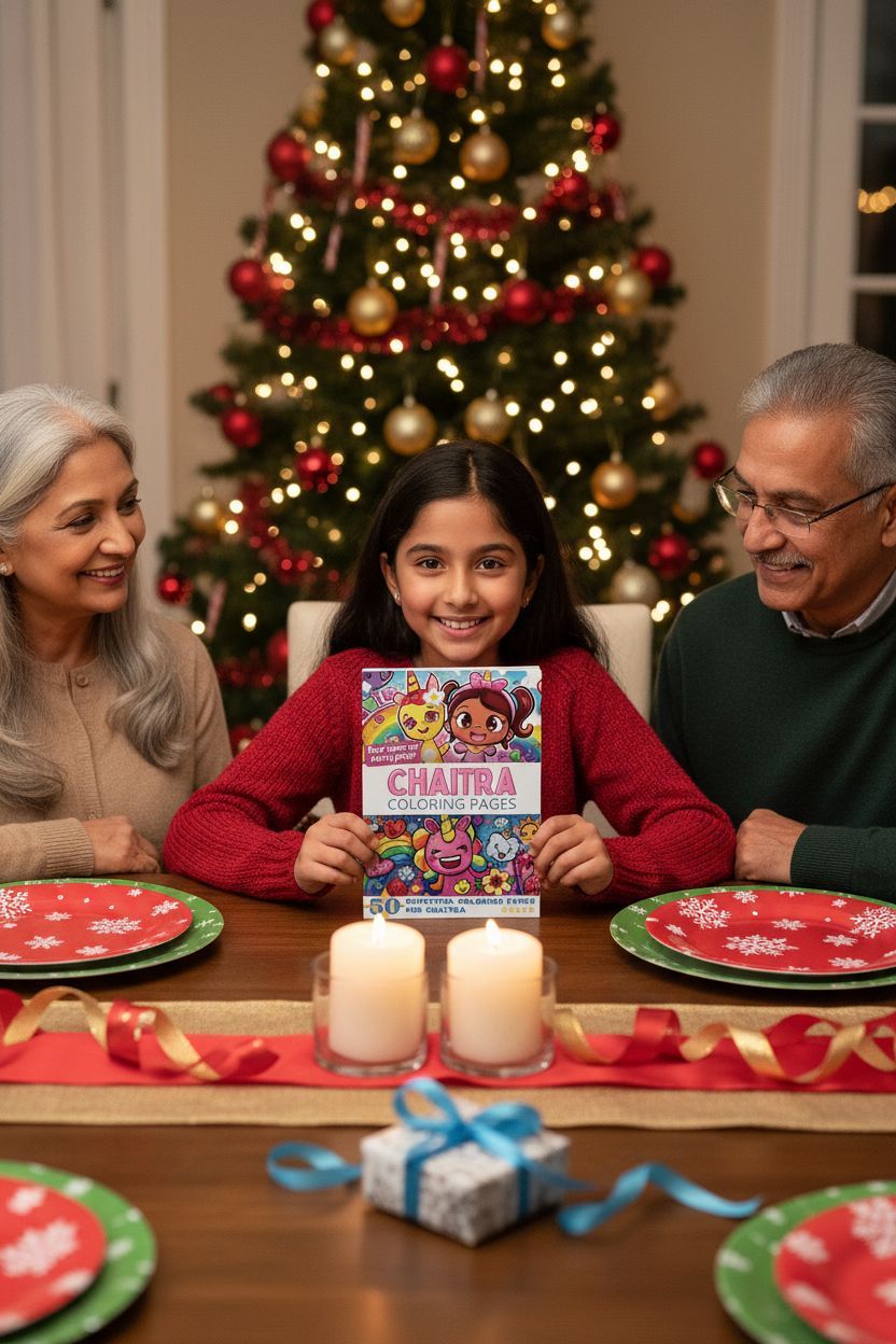 Chaitra Christmas coloring pages gift