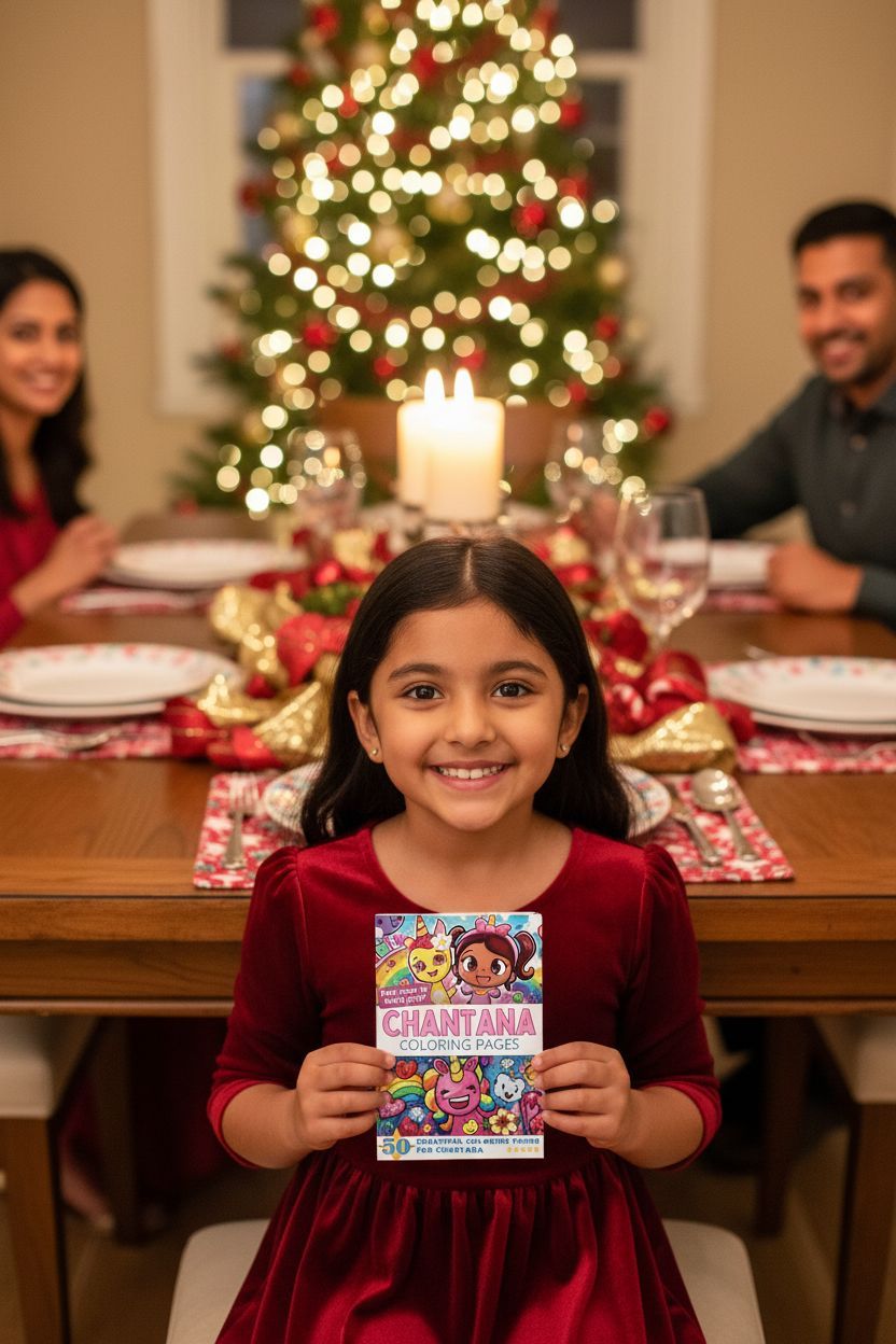 Chantana Christmas coloring pages gift