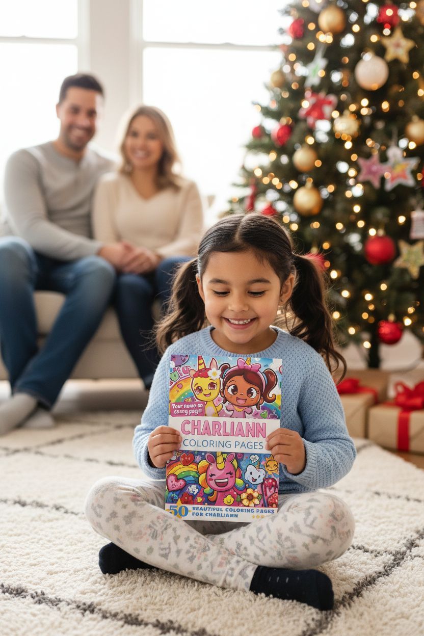 Charliann Christmas coloring pages gift