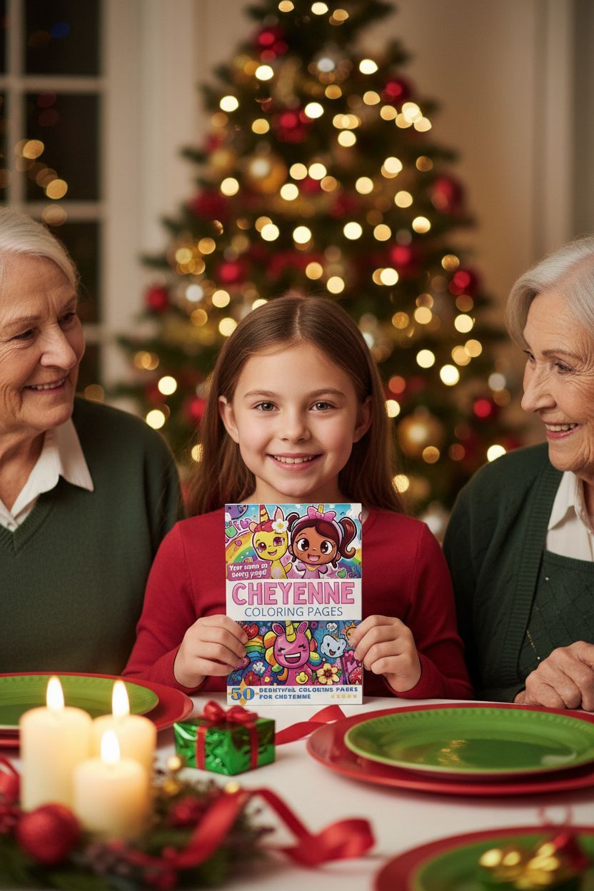 Cheyenne Christmas coloring pages gift