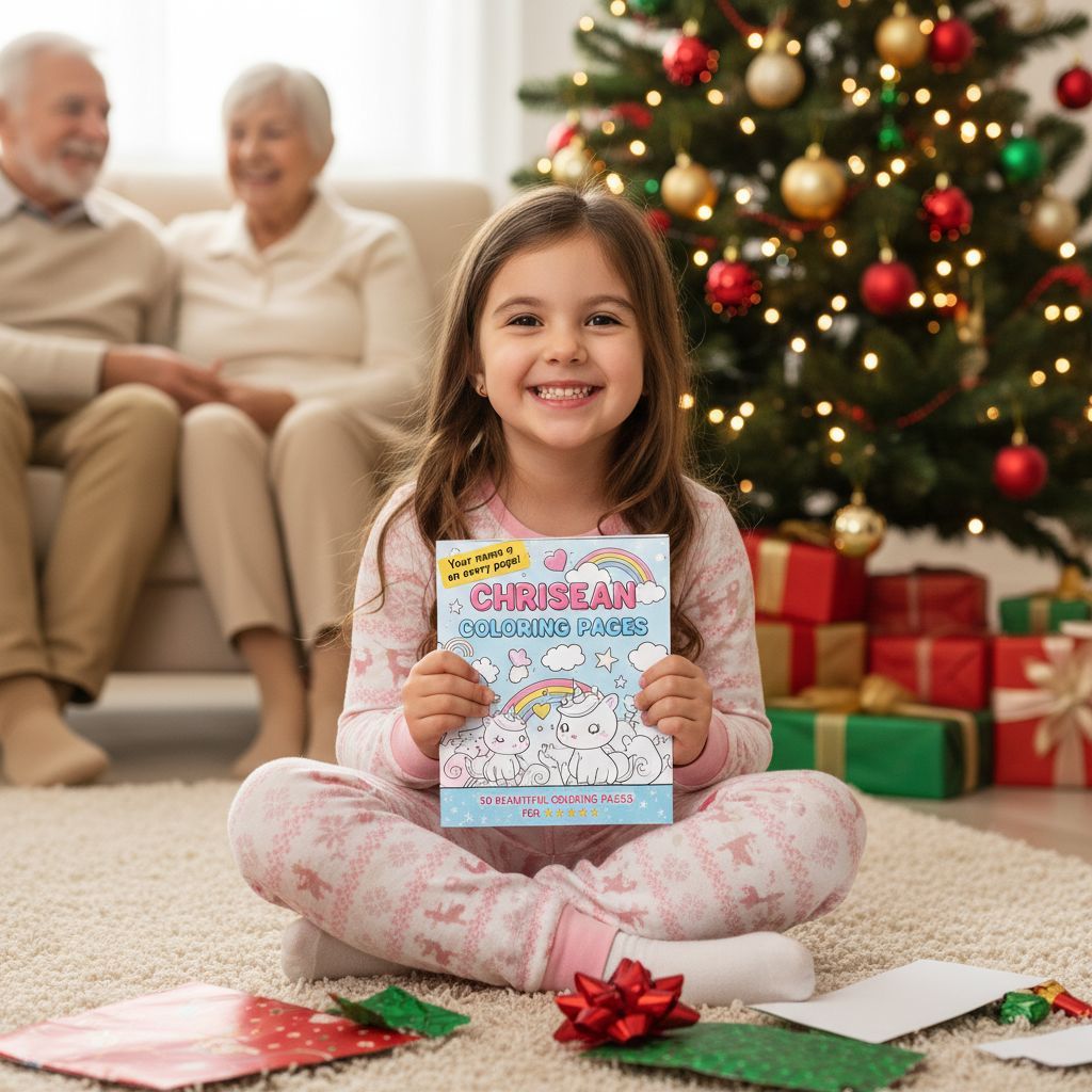 Chrisean Christmas coloring pages gift