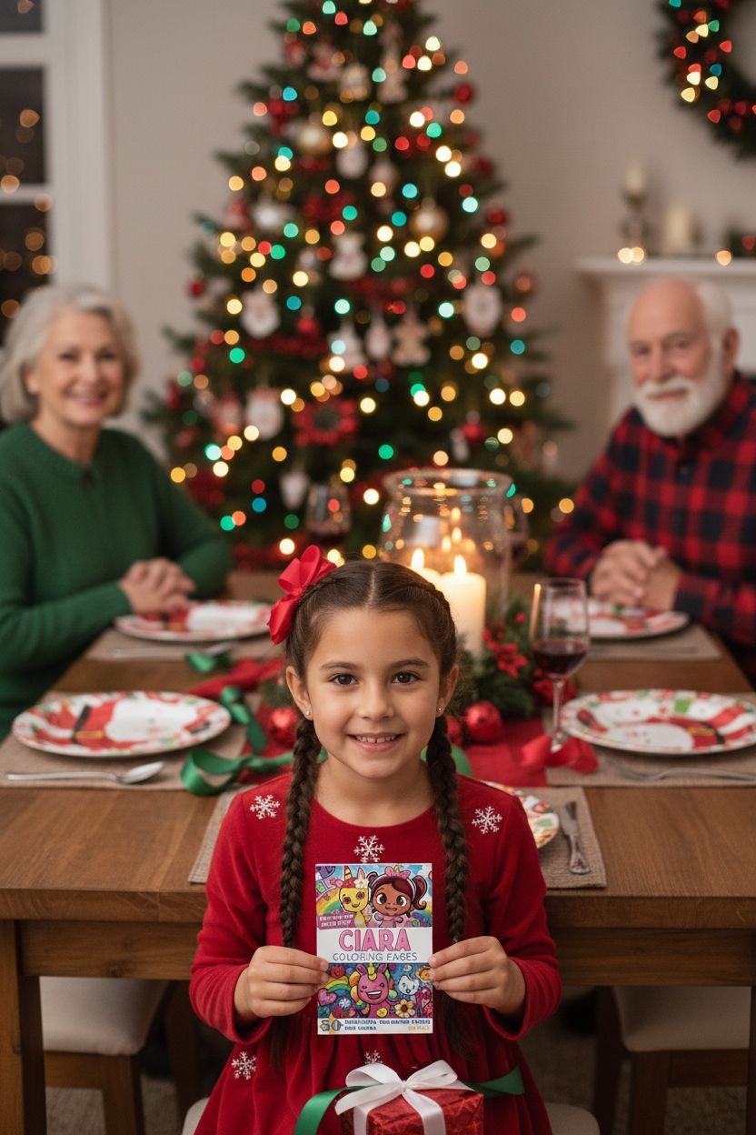 Ciara Christmas coloring pages gift
