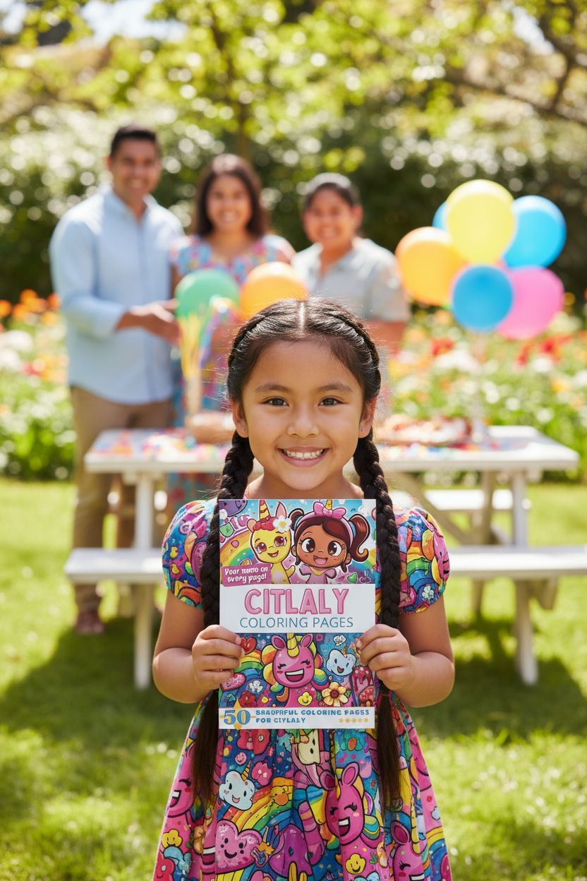 Citlaly coloring book in use