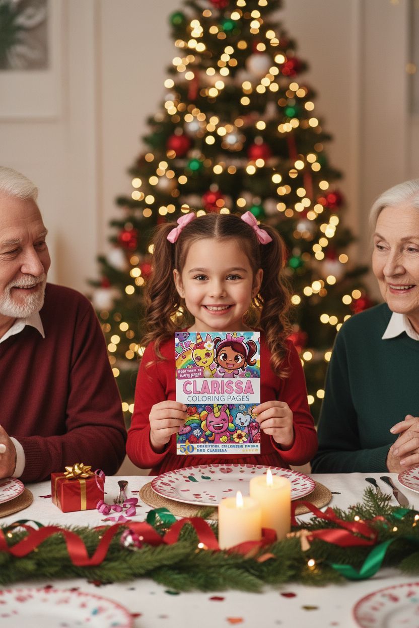 Clarissa Christmas coloring pages gift