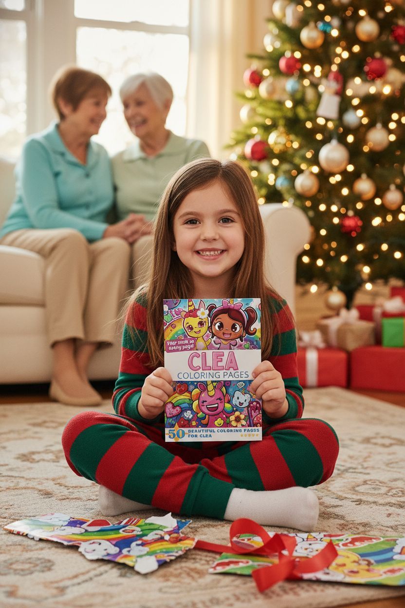 Clea Christmas coloring pages gift