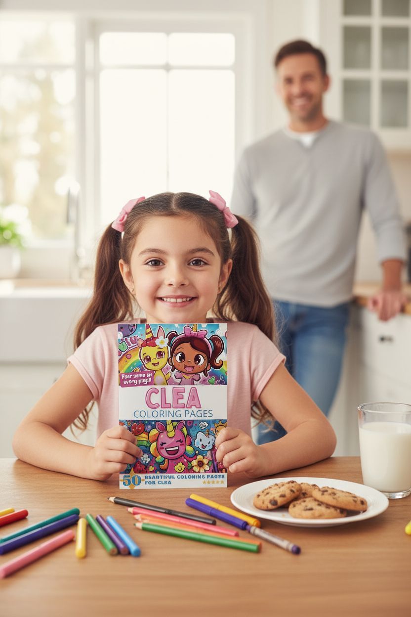 Clea personal coloring pages