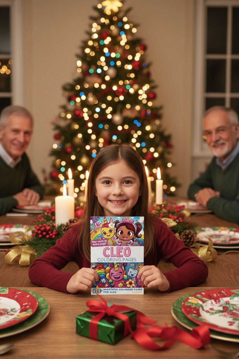 Cleo Christmas coloring pages gift
