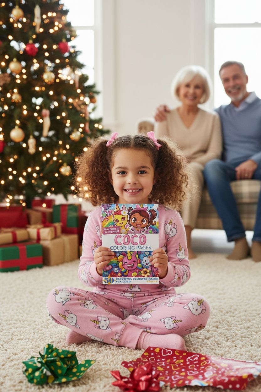 Coco Christmas coloring pages gift