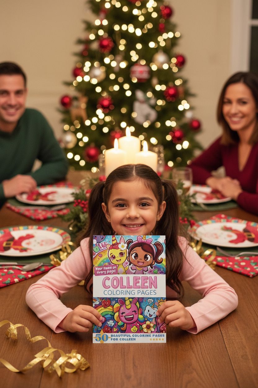 Colleen Christmas coloring pages gift