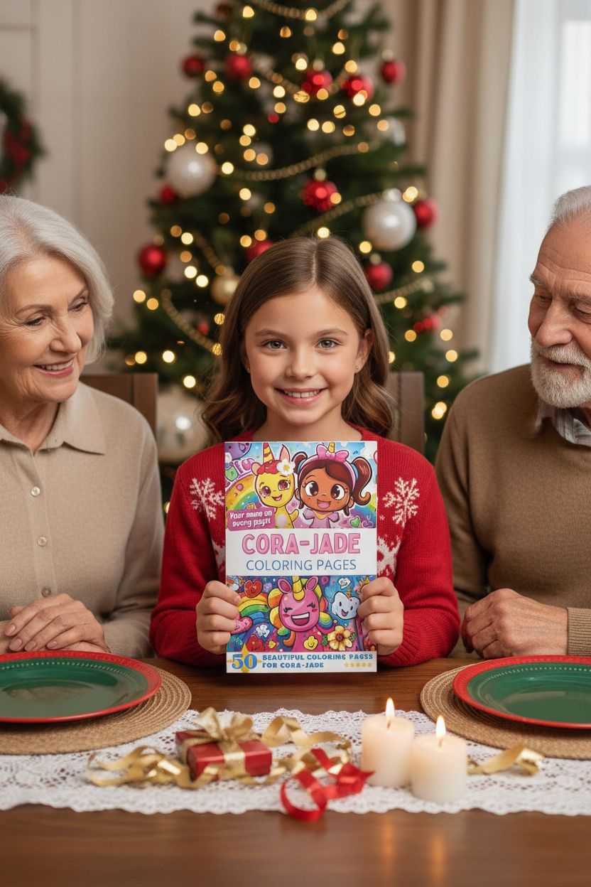 Cora-Jade Christmas coloring pages gift