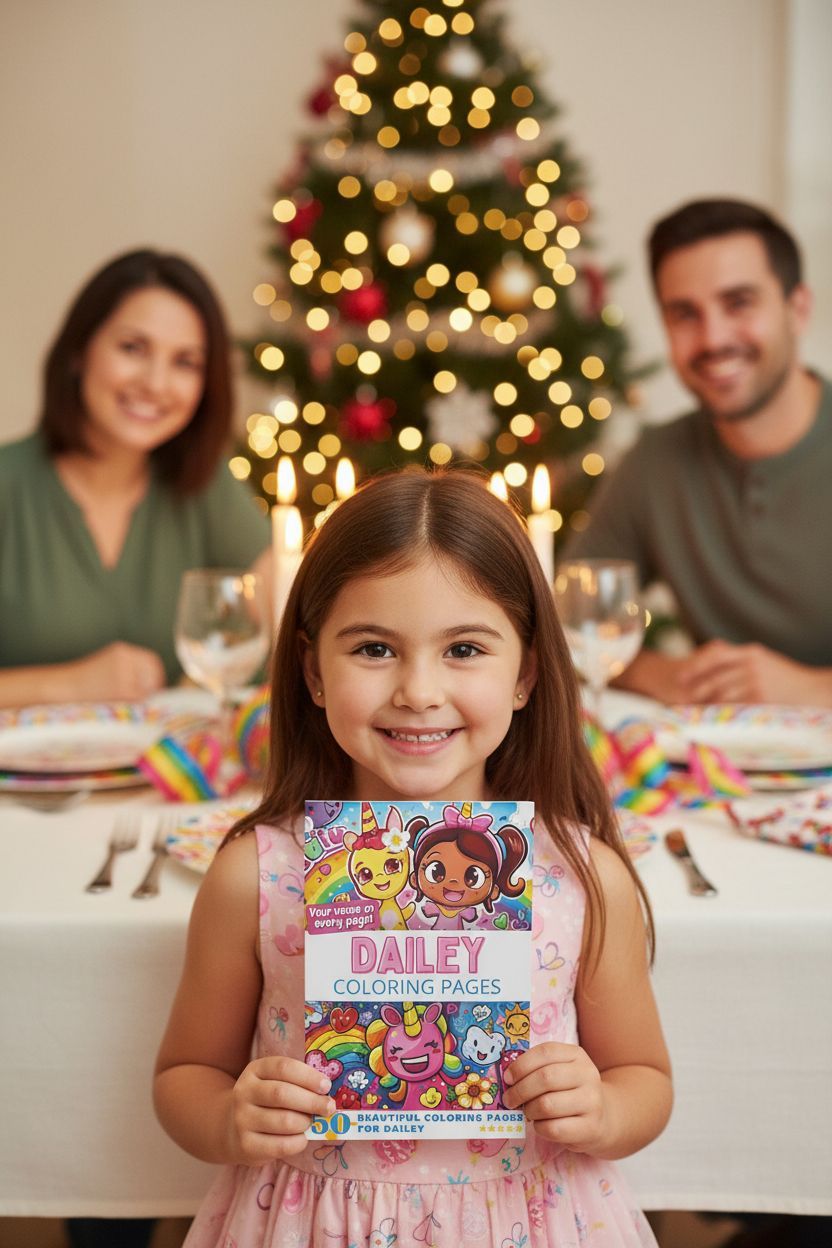 Dailey Christmas coloring pages gift
