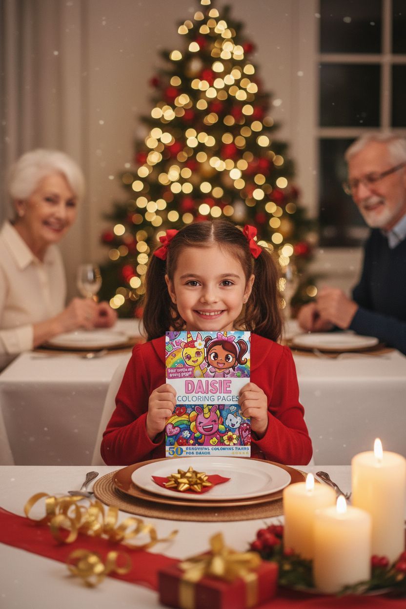 Daisie Christmas coloring pages gift
