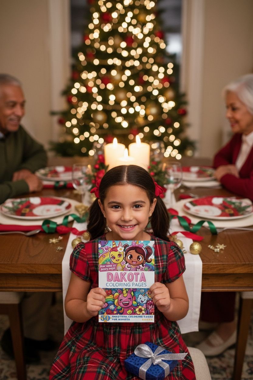 Dakota Christmas coloring pages gift