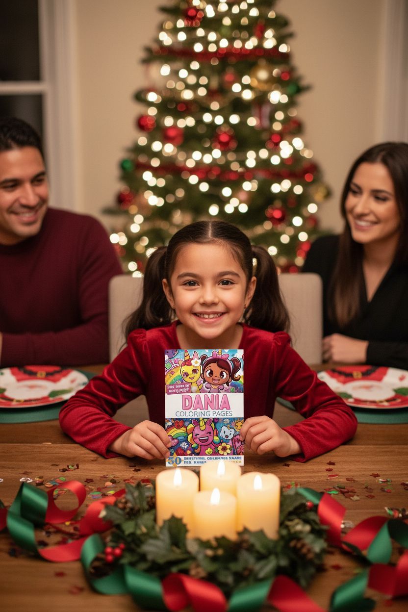 Dania Christmas coloring pages gift