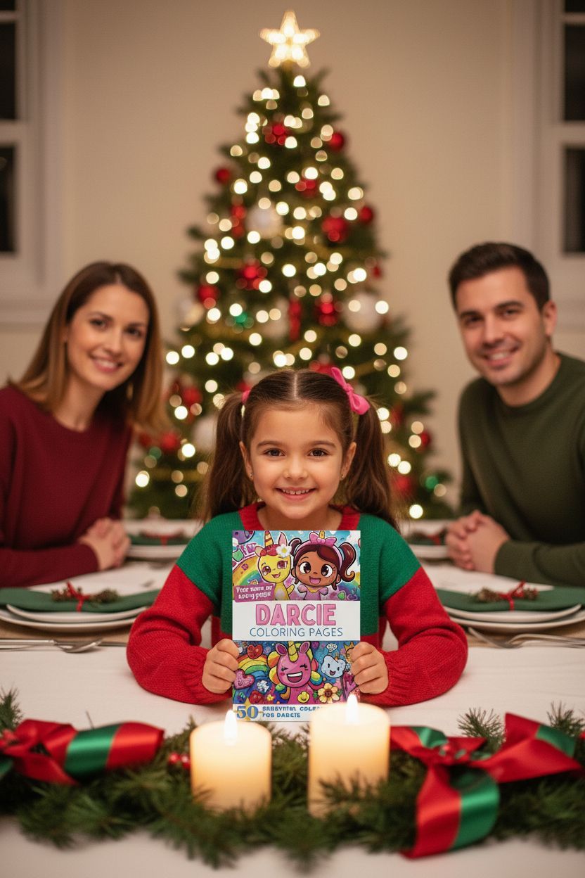Darcie Christmas coloring pages gift