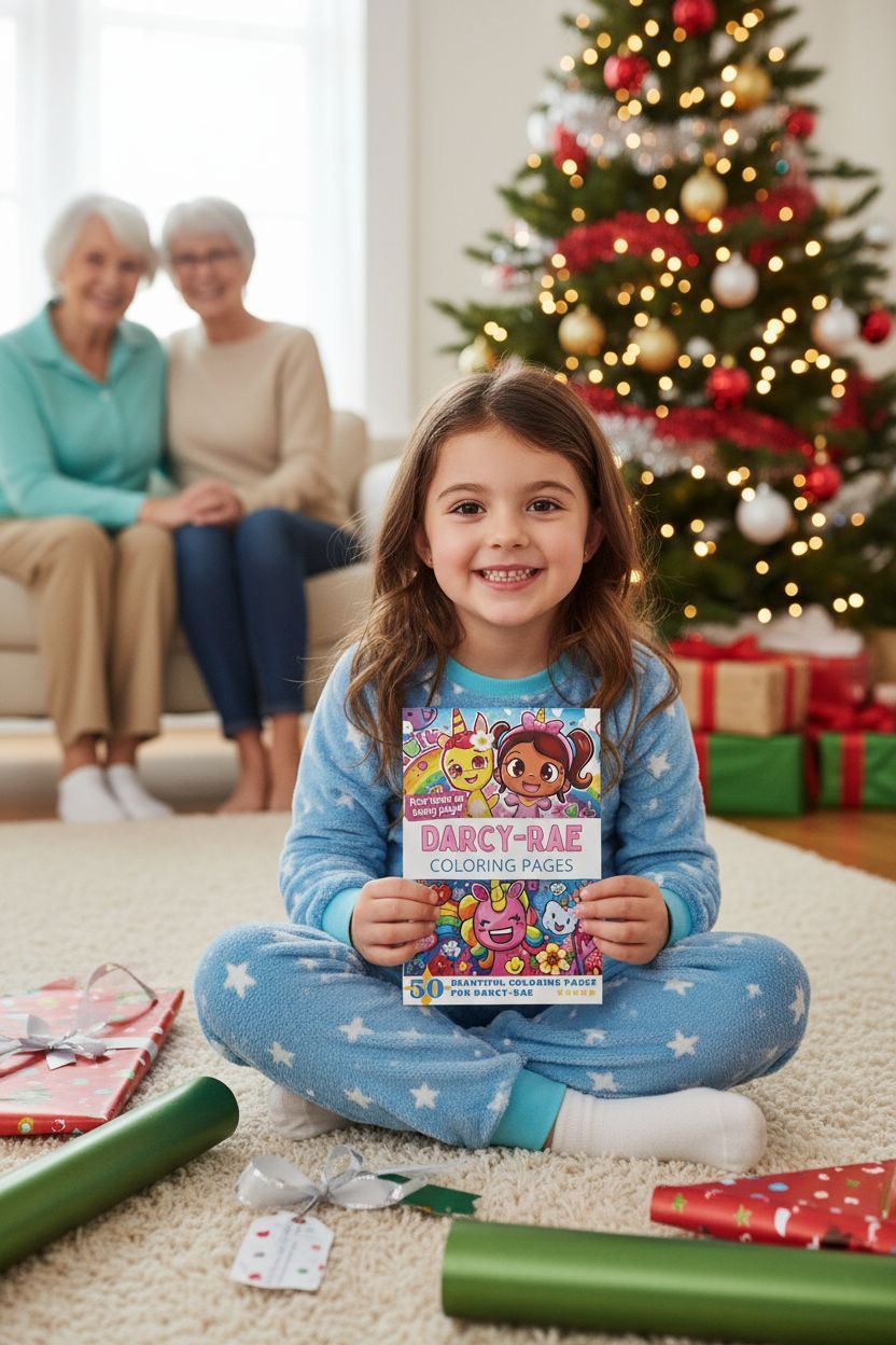 Darcy-Rae Christmas coloring pages gift