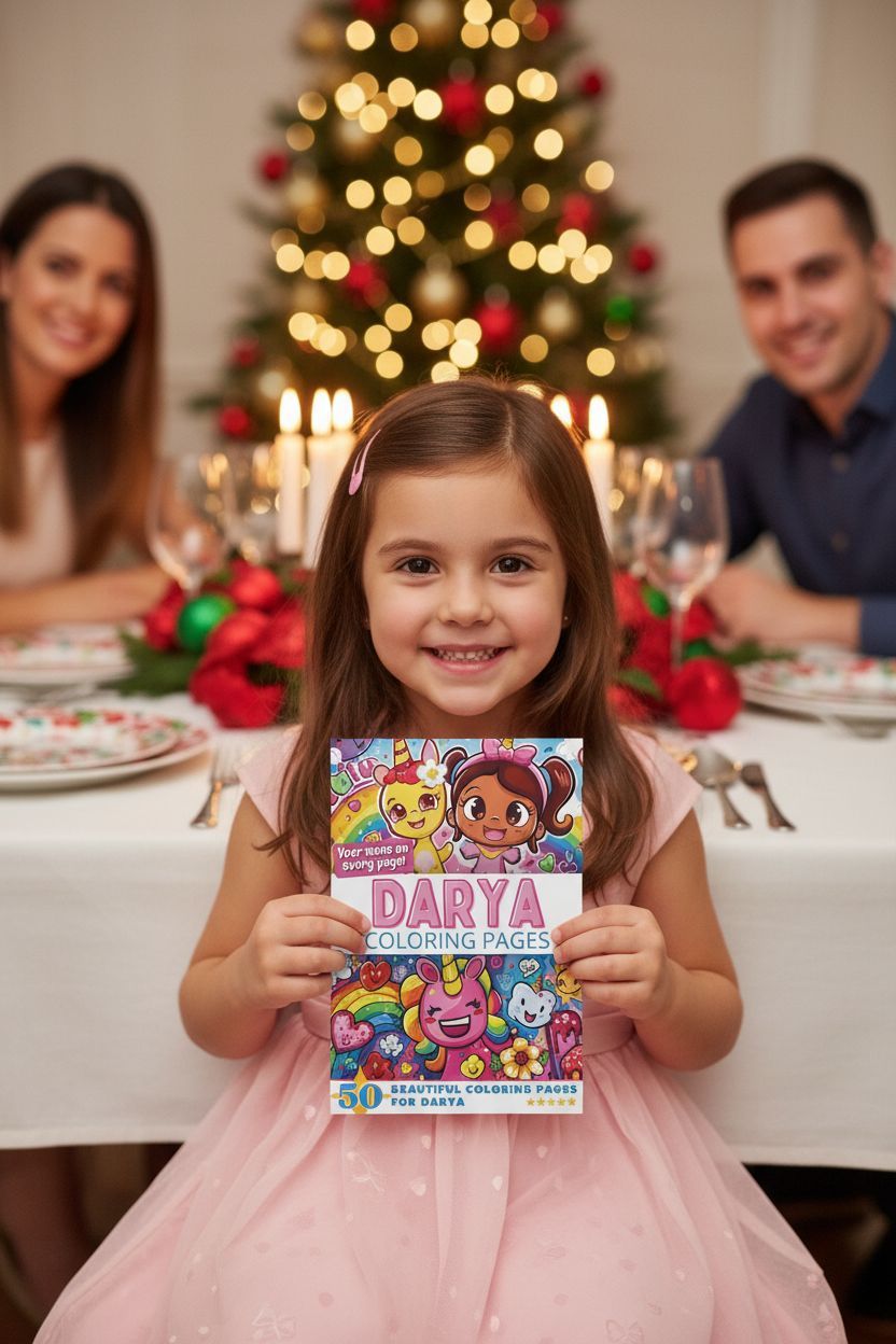 Darya Christmas coloring pages gift