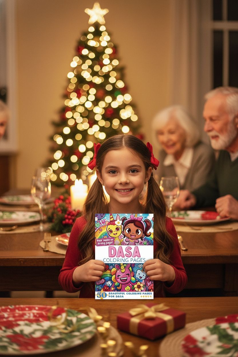 Dasa Christmas coloring pages gift