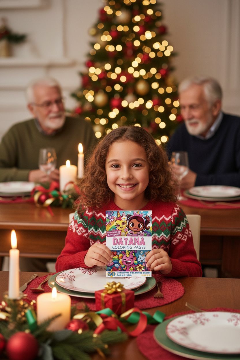 Dayana Christmas coloring pages gift