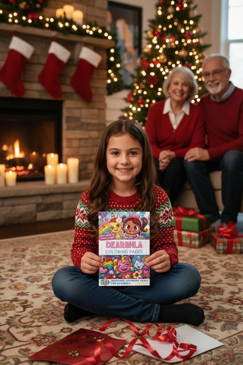 Dearbhla Christmas coloring pages gift