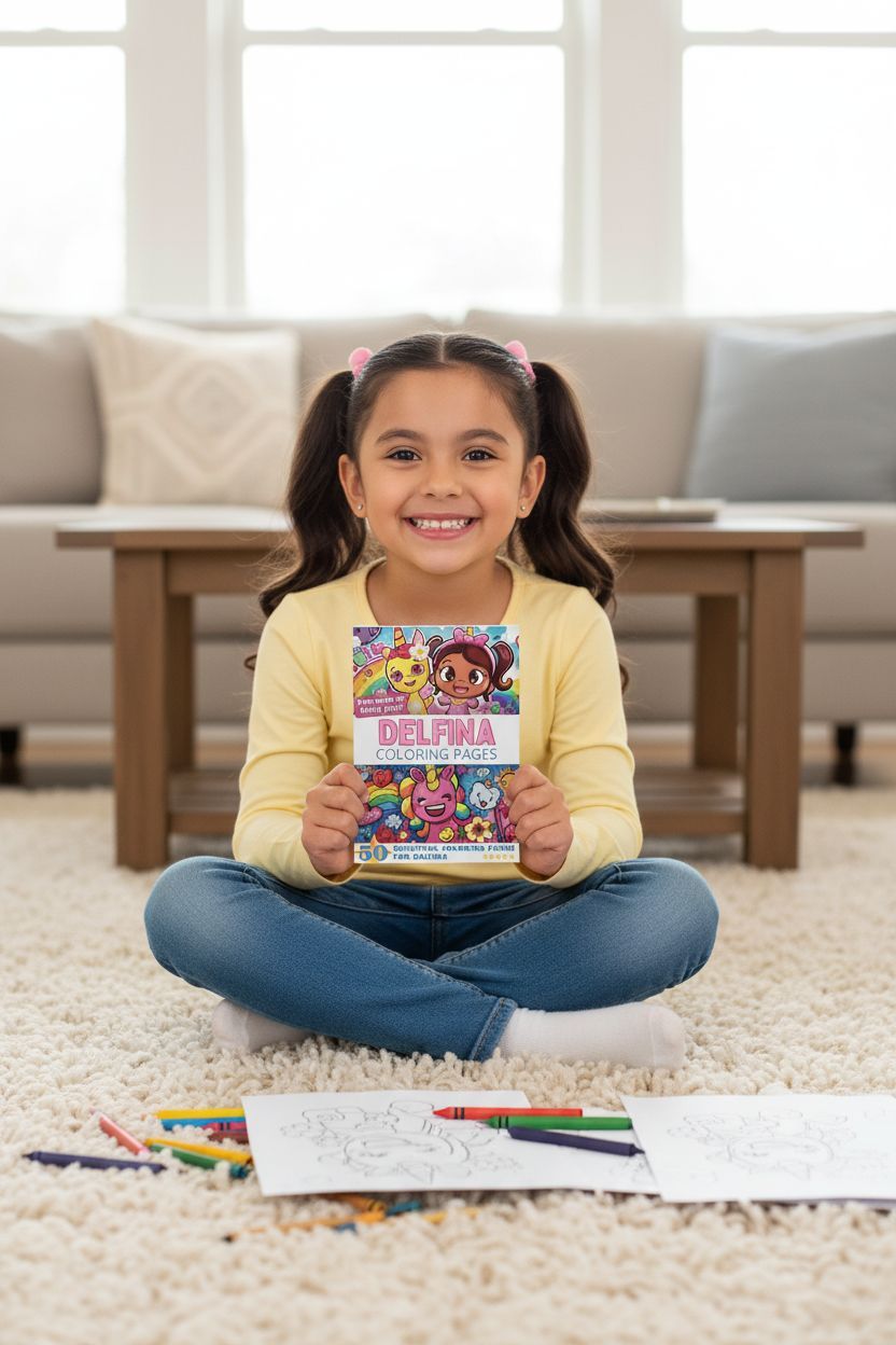 Delfina personal coloring pages