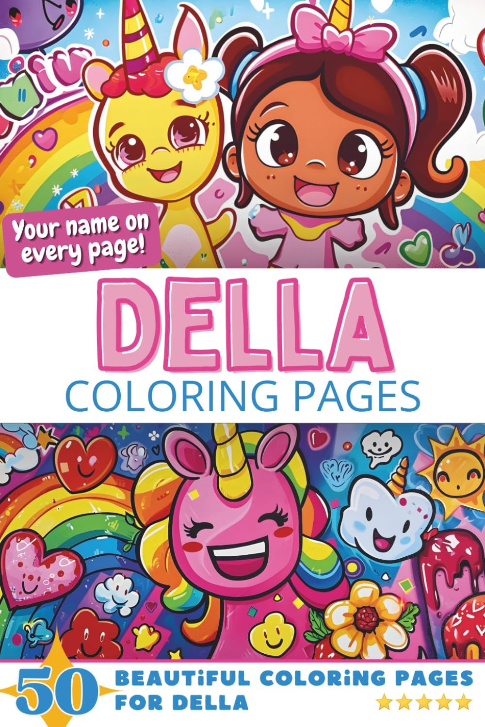 Della Coloring Book Cover