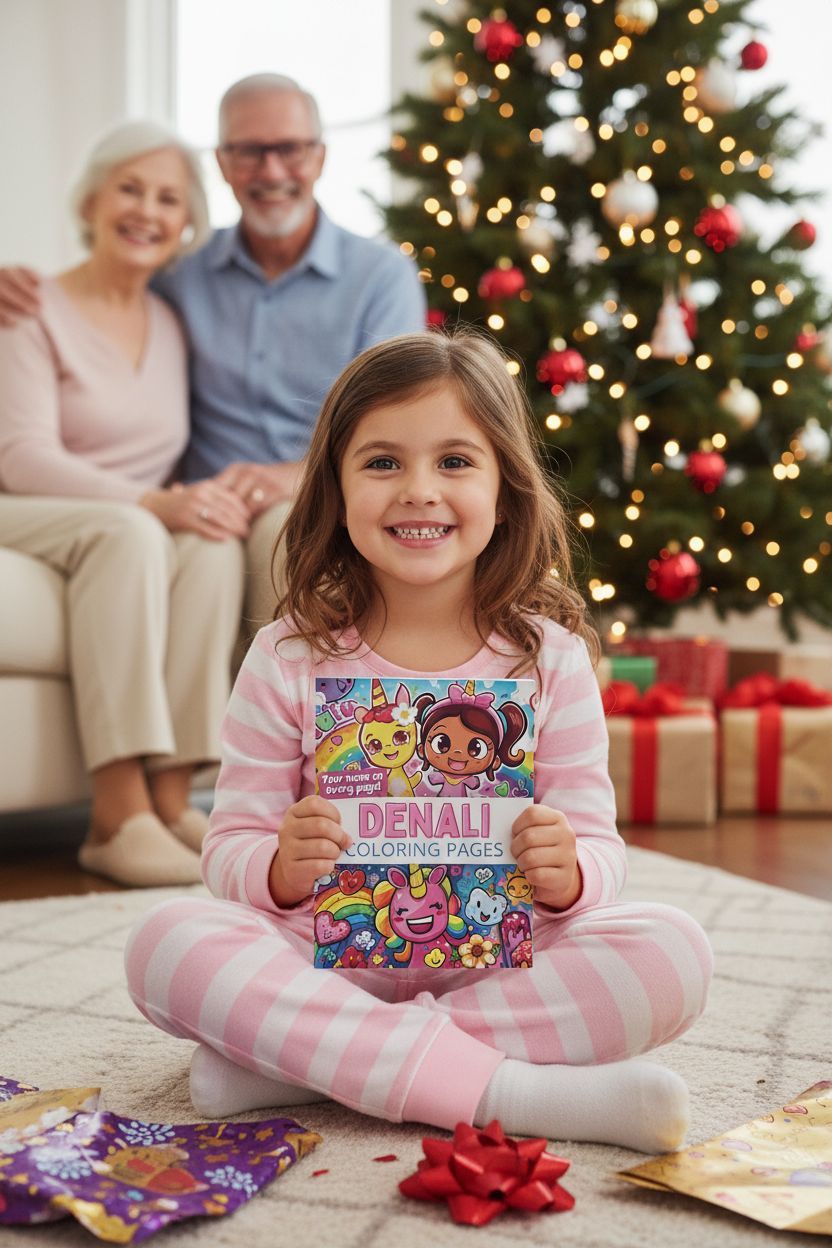 Denali Christmas coloring pages gift