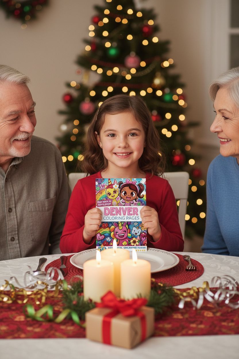 Denver Christmas coloring pages gift