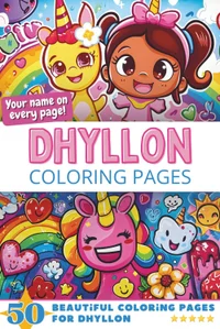 Dhyllon Coloring Book Cover