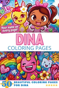 Dina Coloring Book Cover