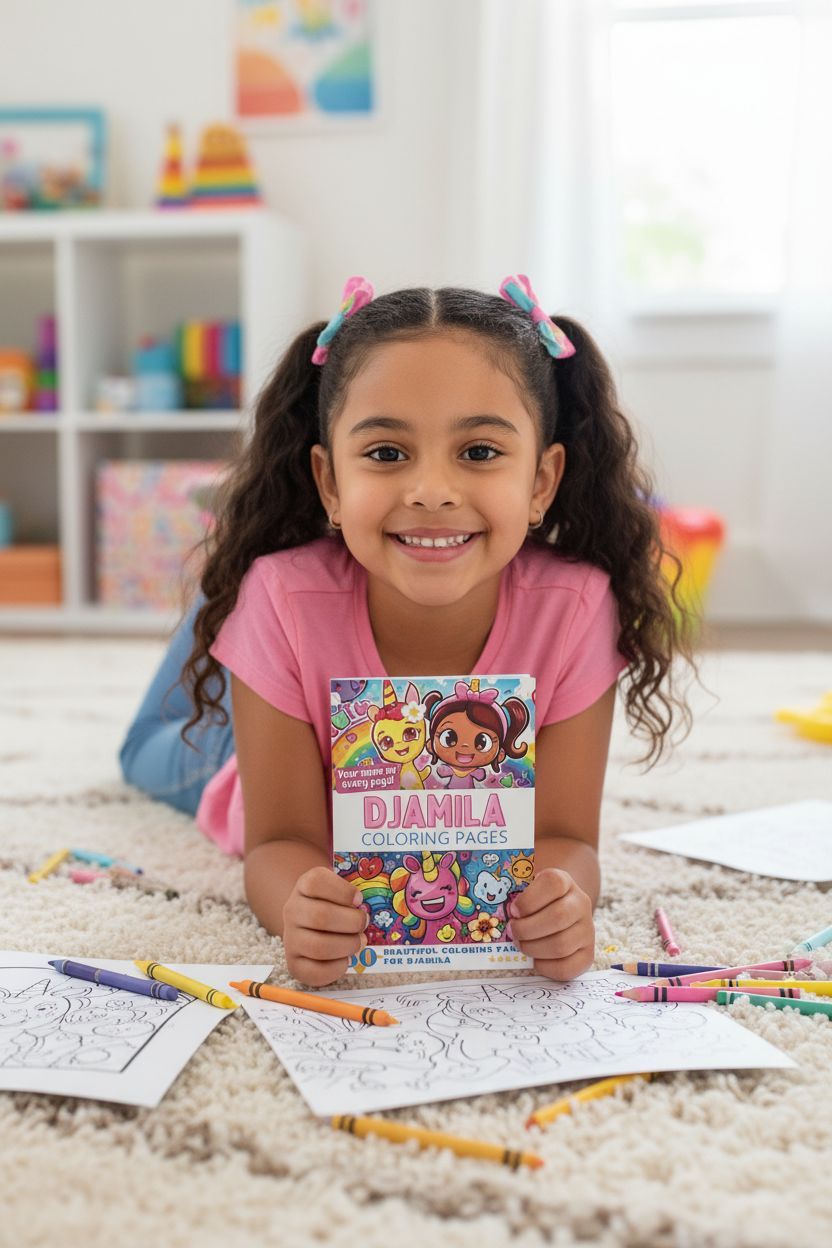 Djamila personal coloring pages