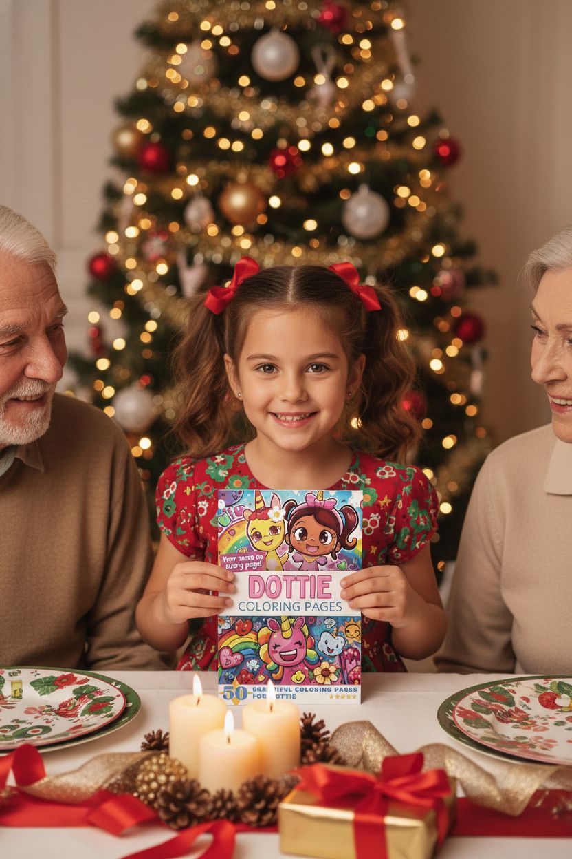 Dottie Christmas coloring pages gift