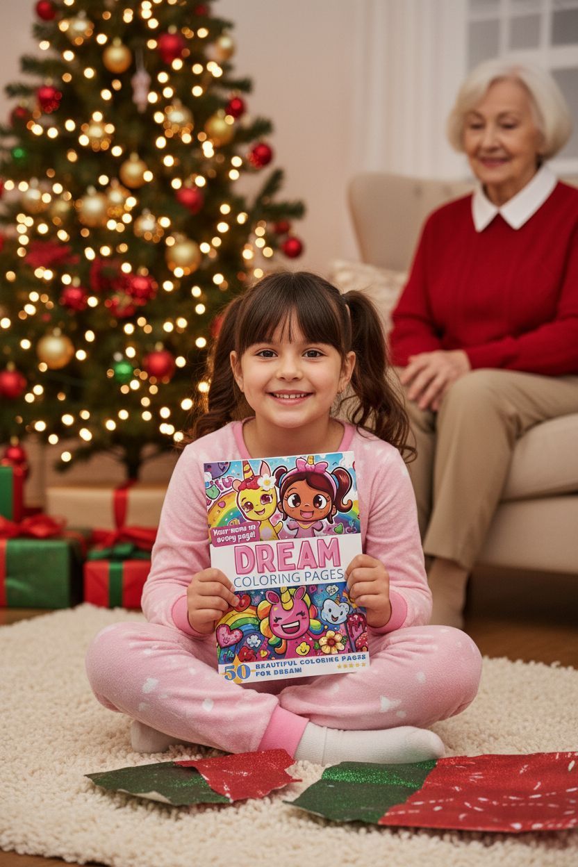 Dream Christmas coloring pages gift