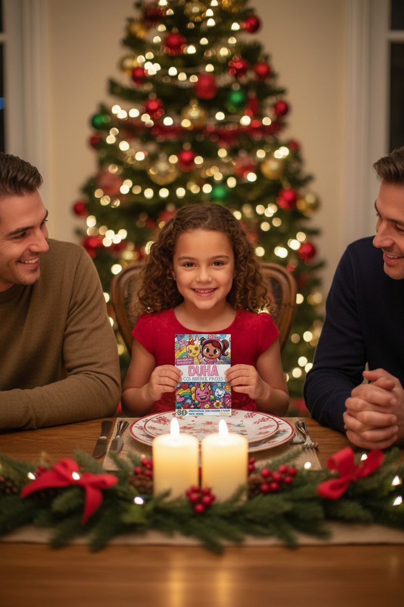 Duha Christmas coloring pages gift