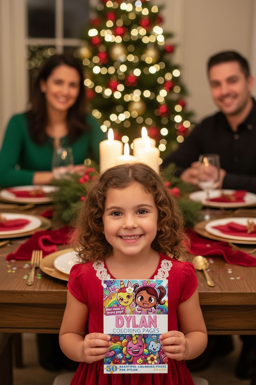Dylan Christmas coloring pages gift