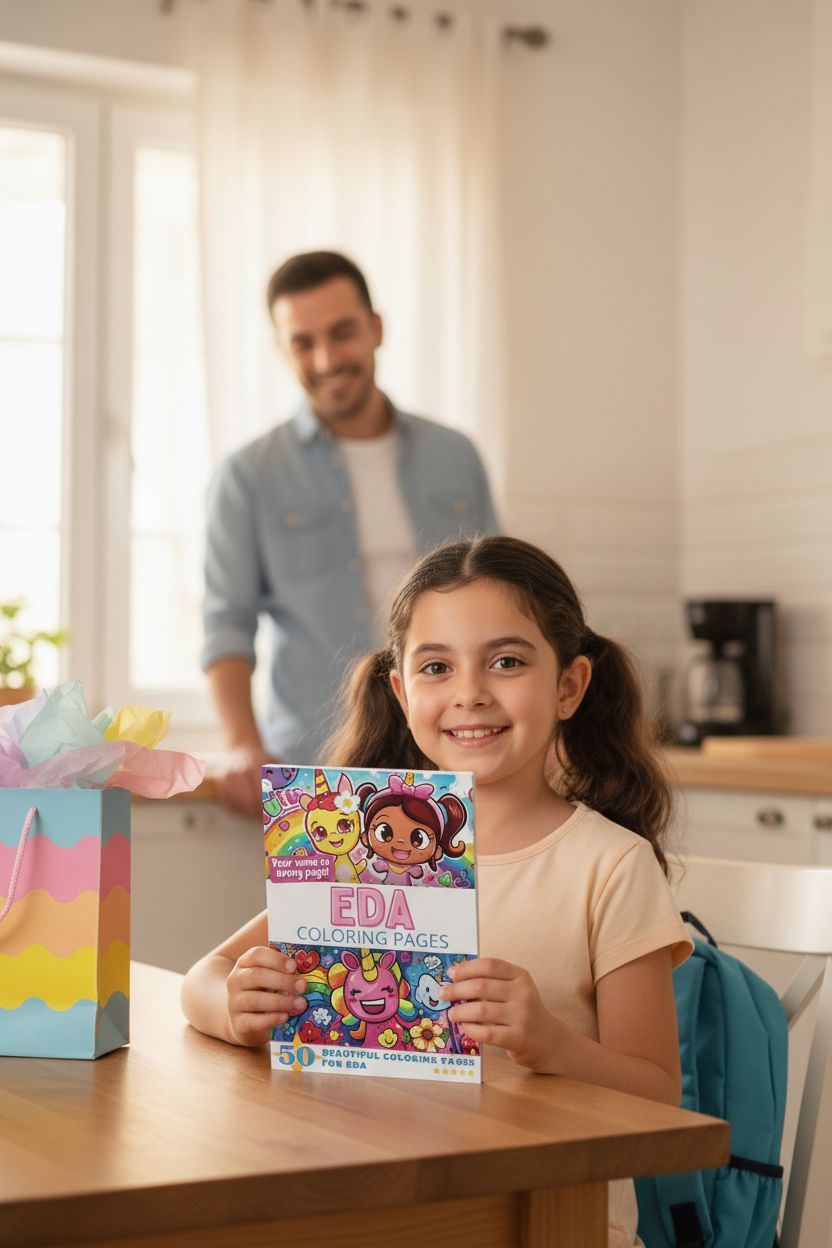 Eda coloring book in use