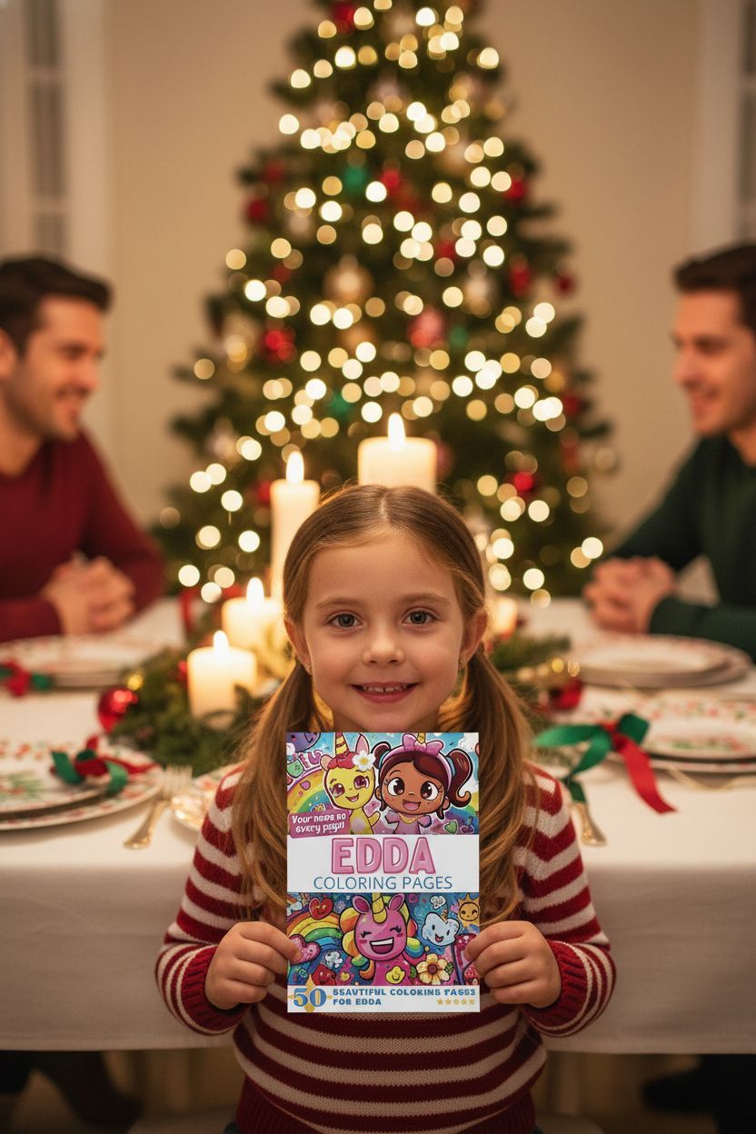 Edda Christmas coloring pages gift
