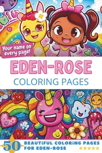 Eden-Rose Coloring Book Cover